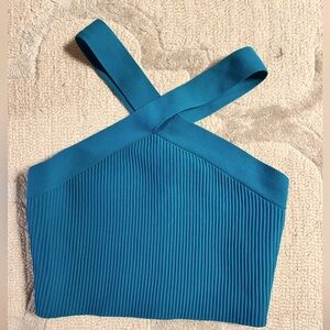 Sincerely Jules Cropped Halter Sweater Tank